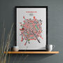 Manchester United Wheel Of Fame Poster Print, thumbnail 6 of 6