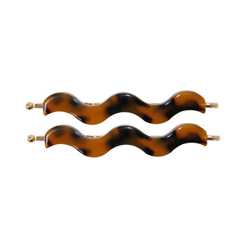 Set Of Two Wave Hair Clips, 7 of 9