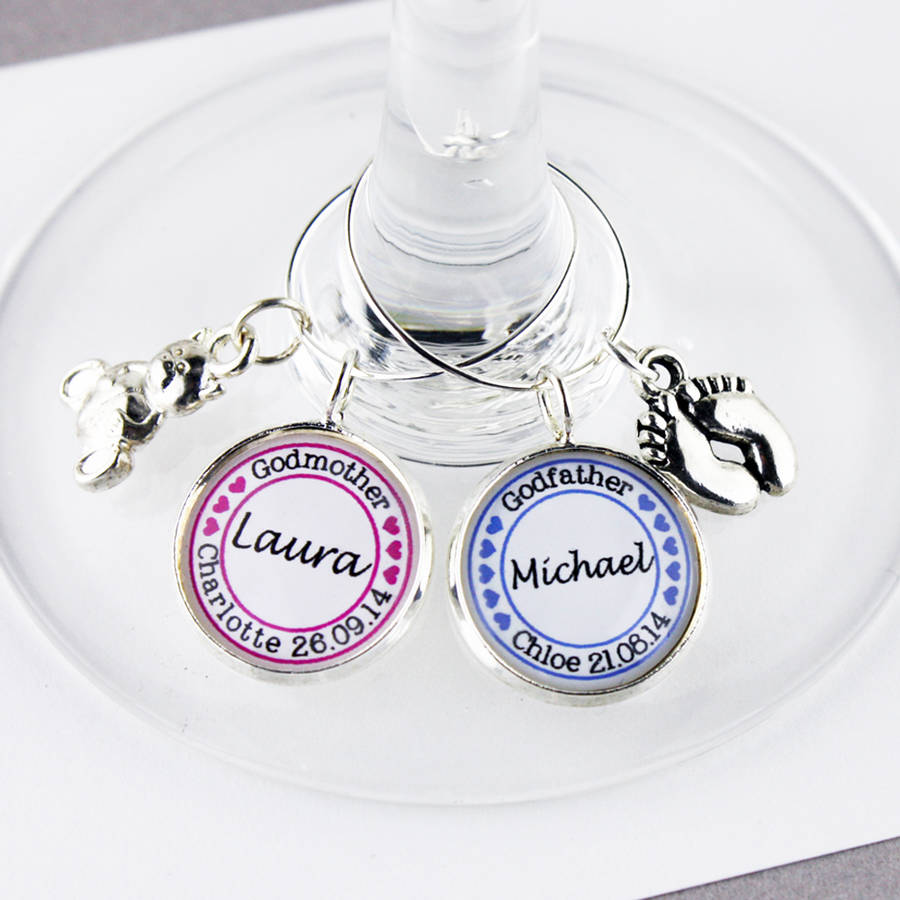 Personalised Godparent Wine Charm, 1 of 6