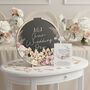 Blush Flowers Wedding Drop Frame Guest Book Alternative, thumbnail 1 of 4
