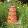 Large Hand Painted Tiffin Box With Four Compartments 'Flower Meadow', thumbnail 1 of 6