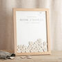 Blossom Foiled Drop Top Frame Wedding Guest Book, thumbnail 4 of 6