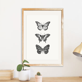 Butterfly Botanical Illustration Print, 2 of 4