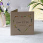 Personalised Anniversary Wildflower Seed Heart Card, thumbnail 3 of 6
