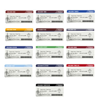 Peronalised Football Ticket Fridge Magnet, 2 of 6