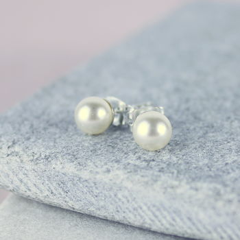 Swarovski Pearl Stud Earrings, 6 of 12