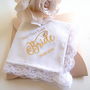 Brides Wedding Gift Keepsake Handkerchief Best Day Ever, thumbnail 1 of 6