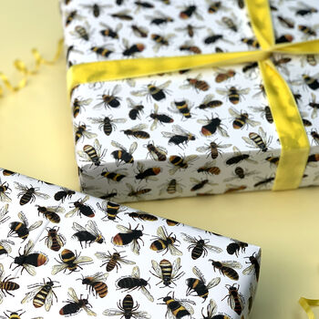 Bees Of Britain Wrapping Paper Set, 2 of 10
