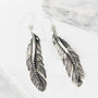 Freedom Feather Silver Pendant Necklace, thumbnail 7 of 10