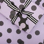 Luxury Polka Dot Wrapping Paper, Purple, thumbnail 5 of 6