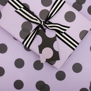 Luxury Polka Dot Wrapping Paper, Purple, 5 of 6