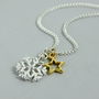 Silver Plated Snowflake Birthstone Charm Necklace, thumbnail 6 of 10