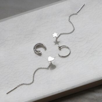 Sterling Silver Curated Ear Pack, 3 of 12