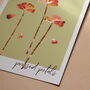 Pressed Petal Floral Art Print, Soft Earthy Colours, thumbnail 4 of 4