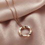 Personalised Birthstone Mobius Necklace, thumbnail 2 of 12