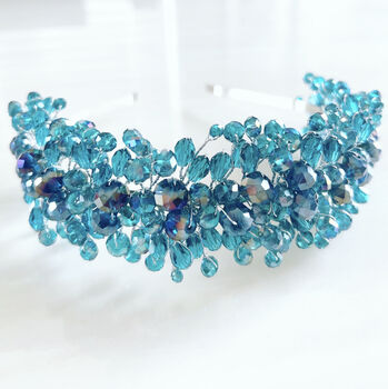 Turquoise Crystal Headpiece, 5 of 5