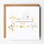 Floral Personalised Congratulations Card, thumbnail 1 of 2