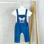Butterfly Personalised Baby/Kids Denim Dungarees, thumbnail 6 of 6