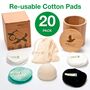 Multicolour Pack Of Reusable Bamboo Cotton Pads, thumbnail 9 of 12