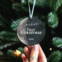 Baby's First Christmas Personalised Moon Phase Bauble, thumbnail 5 of 6