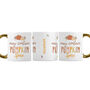 Personalised Pumpkin Spice Gold Handle Mug Ceramic, thumbnail 5 of 6