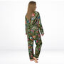 Green Floral 100% Cotton Ladies Pyjamas, thumbnail 8 of 8