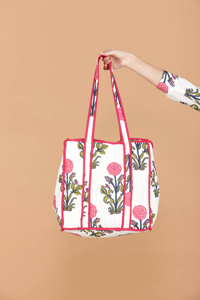 Rosette Bloom Tote Bag, 1 of 2