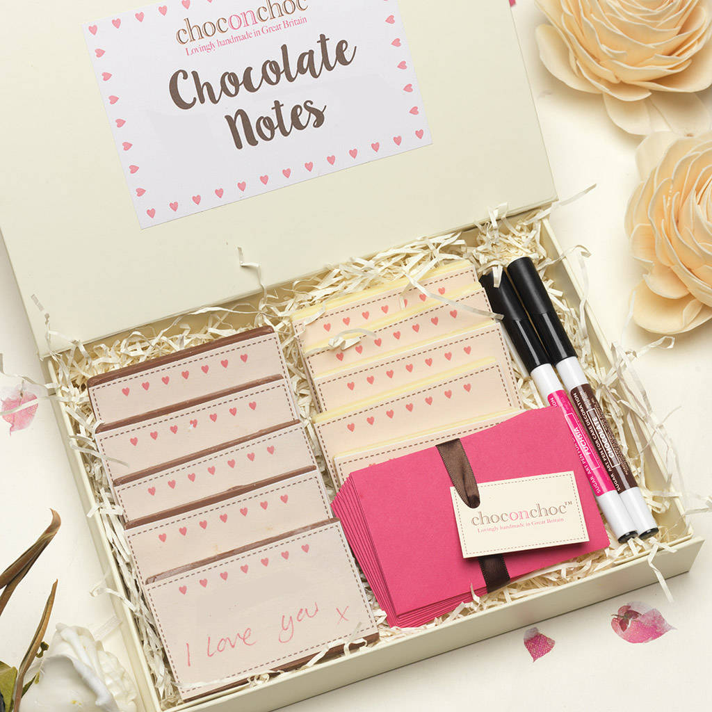 write your own thank you chocolate notes by choc on choc