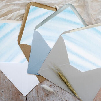 Ocean Road Concertina Wedding Invitations With Integrated RSVP, 6 of 7