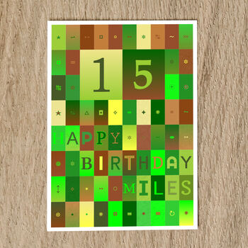 Personalised Birthday Card Age And Name, 8 of 12