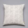Pichola Floral Pattern Cushion Cover In French Grey, thumbnail 2 of 7