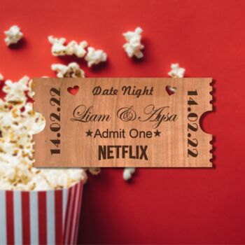 Retro Cinema Ticket Movie Date Night Valentines Day, 7 of 11