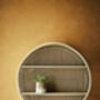 Large Round Rattan Bamboo Wall Shelf, thumbnail 6 of 6