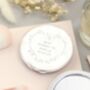 Personalised Floral Heart Compact Mirror, thumbnail 4 of 4