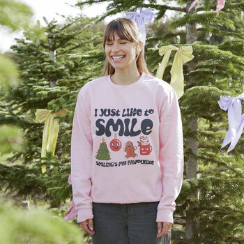 Smiling's My Favourite Christmas Sweatshirt, 4 of 5