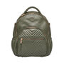Joy Xl Olive Leather Backpack, thumbnail 2 of 12
