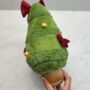 Kids Christmas Plush Tree Toy – Soft Cuddly Festive Gift With Bows, thumbnail 4 of 6