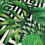 Green Tropical Palm Leaves Cushion Cover, thumbnail 2 of 7