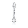 Whisk Charm Necklace, Sterling Silver Or 18ct Gold Plated, thumbnail 5 of 12