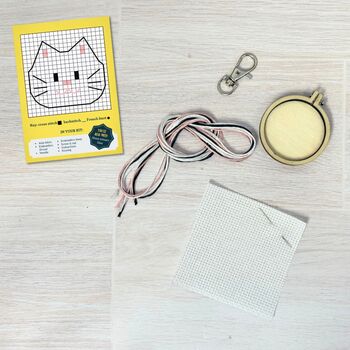 We're Purr Fect Together Mini Matchbox Cross Stitch Kit, 12 of 12