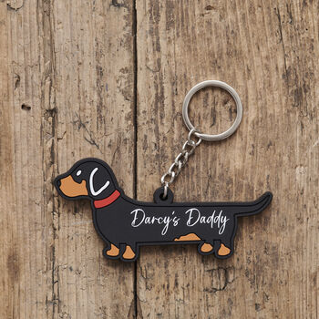 Dachshund Key Ring Personalisation Available, 2 of 4