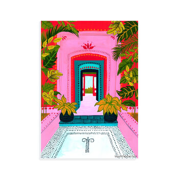 Mexican Inspired Doorway Travel Print, 2 of 2