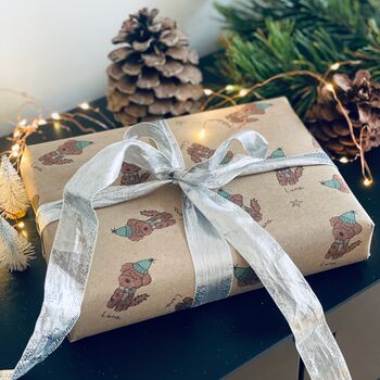 Cockapoo Dog Illustration Personalised Christmas Wrapping Paper, 7 of 7