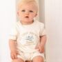 My First Holiday Embroidered Personalised Holiday T Shirt And Shorts Travel Set, thumbnail 1 of 7