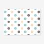 Placemats Featuring Blue And Grey Polka Dots, thumbnail 1 of 2
