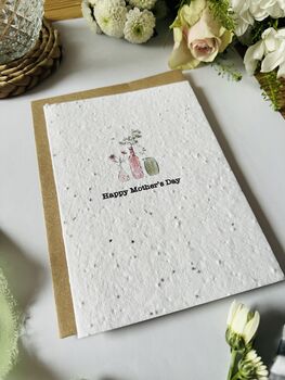 Seeded Happy Mother's Day Plantable Flowers Card, 2 of 2