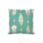 Les Indes Gulshan Floral Recycled Cotton Cushion Cover, thumbnail 3 of 5