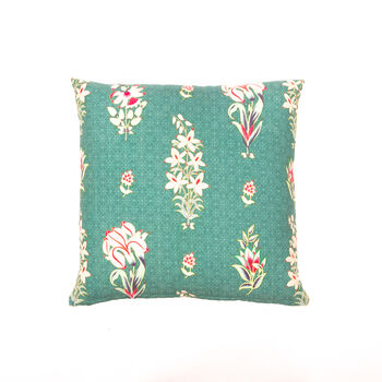 Les Indes Gulshan Floral Recycled Cotton Cushion Cover, 3 of 5