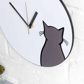 Sitting Cat Wall Clock, 3 of 3