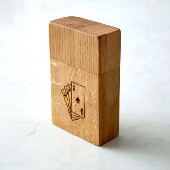 Personalised Wooden Playing Card Box, 3 of 3